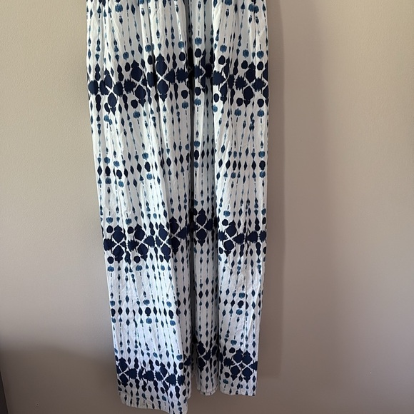 NWT Universal Thread Smocked Cut-Out Maxi Sundress Blue White Multicolor Size S - Picture 9 of 14